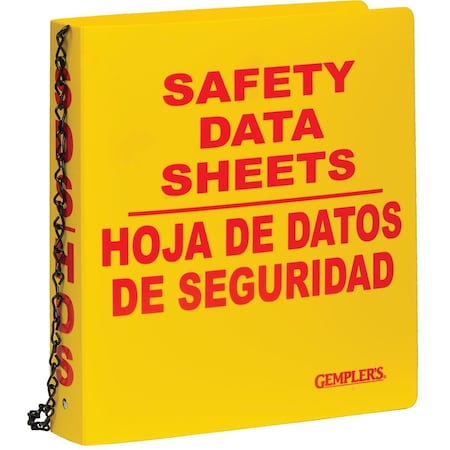 Msds Binder,English,1-1/2 In. Ring Size